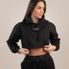 Gavelo Gavelo Chill Lounge Cropped Hoodie Black Trojor