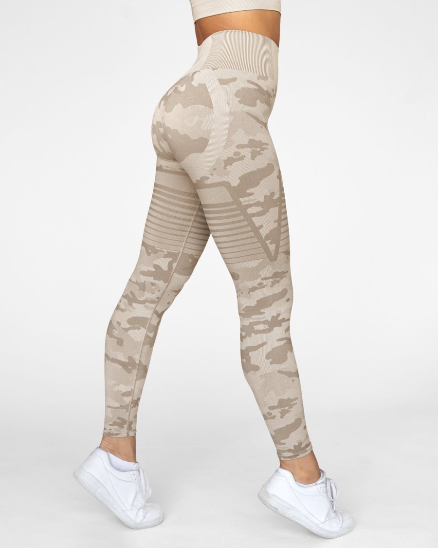 Gavelo Gavelo Seamless Desert Storm Camo Tights Tights