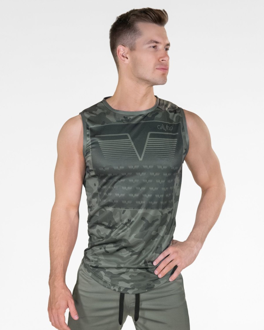 Gavelo Gavelo Sniper Green Sleeveless Tee T-Shirts & Linnen