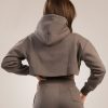 Gavelo Gavelo Chill Lounge Cropped Hoodie Taupe Trojor