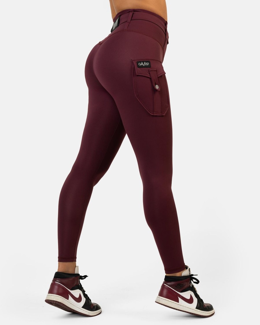 Gavelo Gavelo Cargo Leggings Burgundy Tights