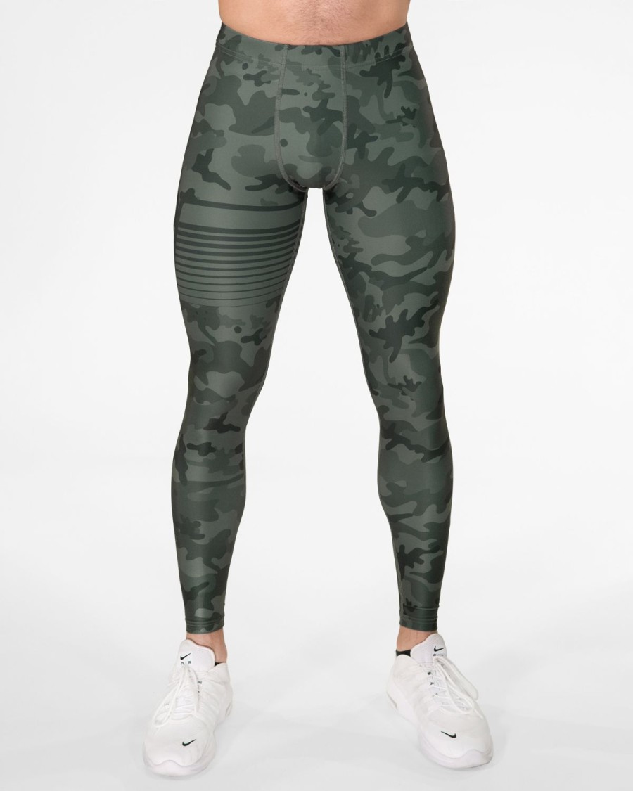 Gavelo Gavelo Sniper Camo Green Kompressionstights Kompressionstights