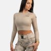 Gavelo Gavelo Cropped Long Sleeve Sand Dune Trojor